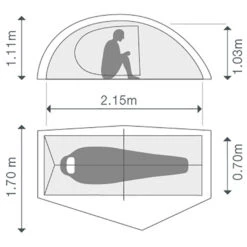 Exped Mira I HL - 1-person Tent -Camping Specialty Store exped mira i hl 1 person tent bf detail 4