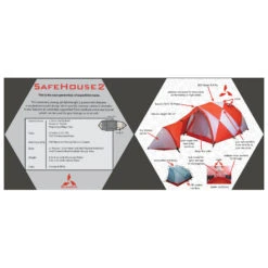 SafeHouse 2 - 2-person Tent -Camping Specialty Store slingfin safehouse 2 2 person tent detail 12