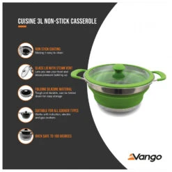 Vango Cuisine Casserole - Pot -Camping Specialty Store vango cuisine casserole pot detail 5