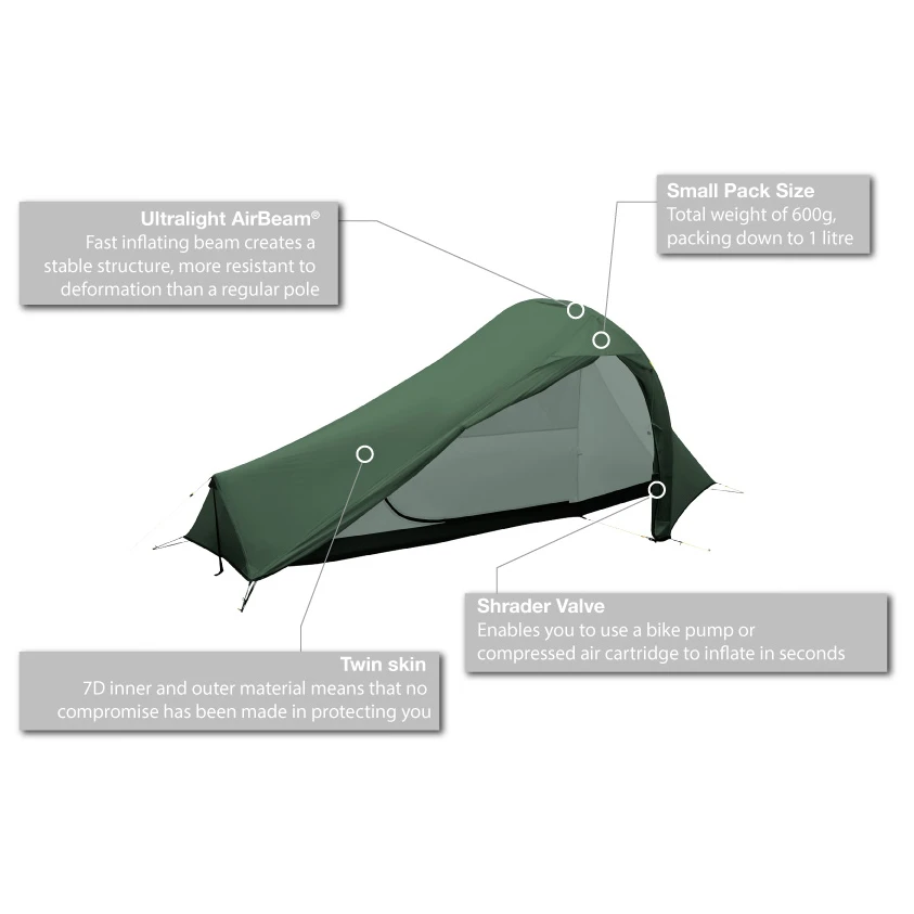 Vango F10 Hydrogen Air - 1-person Tent 4 Vango F10 Hydrogen Air - 1-person Tent - Image 2