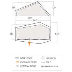 Vango F10 Hydrogen Air - 1-person Tent 7 Vango F10 Hydrogen Air - 1-person Tent -Camping Specialty Store vango f10 hydrogen air 1 person tent detail 3