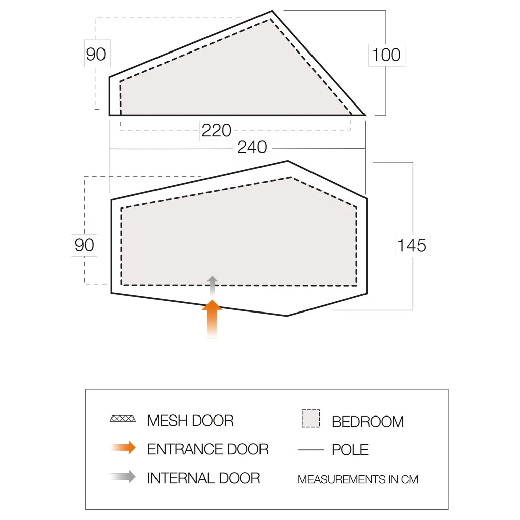 Vango F10 Hydrogen Air - 1-person Tent 5 Vango F10 Hydrogen Air - 1-person Tent - Image 3
